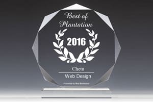Chetu Receives 2016 Best Businesses Of Plantation Award For Web Design