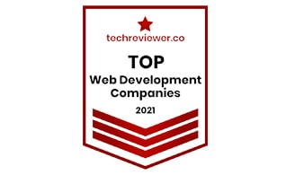 Chetu recognized as a top web development company in india 2021 by techreviewer.co
